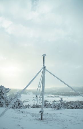 Frozen mountain in the  Crimeaの写真素材