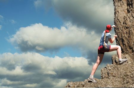 Rock Climbingの写真素材