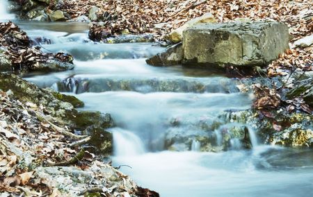 Waterfall cascadeの写真素材