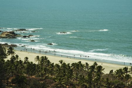Beach on the Indian oceanの写真素材