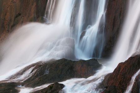 Waterfall in Morocco, Africa - Cascad'd Ouzud.の写真素材