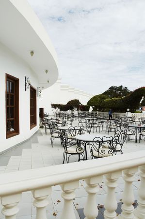 Hotels garden on resortの写真素材