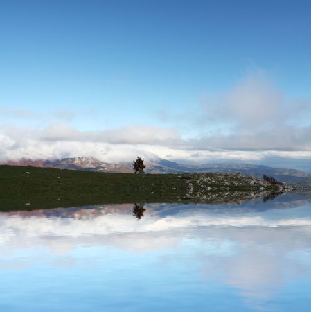 mountain lakeの写真素材