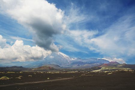 Volcano on Kamchatkaの写真素材