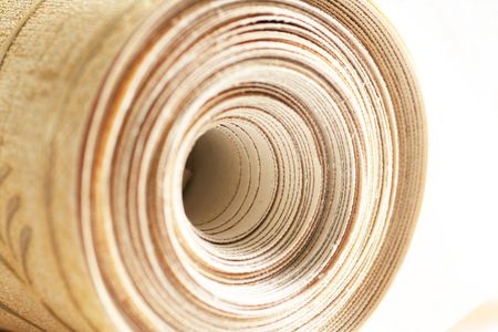 Paper rolled upの写真素材