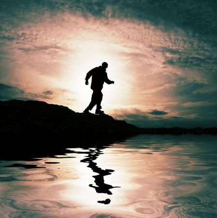 Running manの写真素材