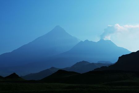 Volcano Tolbachik on Kamchatka