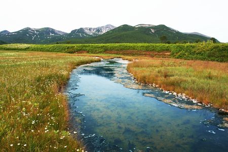 Creek in mountainの写真素材