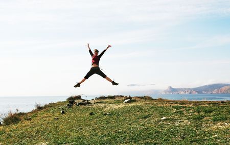 jumping girl