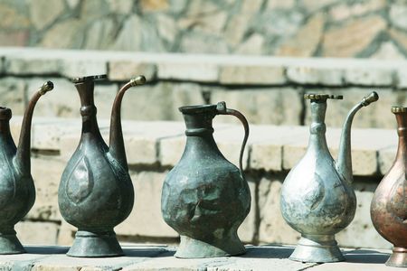 Metal tea-potの写真素材