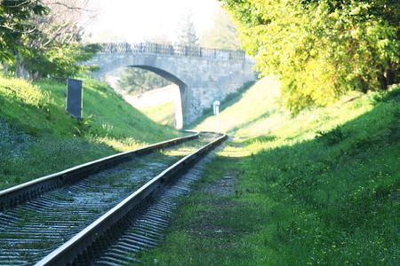 Old railwayの写真素材