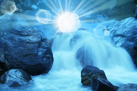 Water cascadeの写真素材