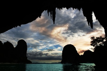 Sea sunsetの写真素材