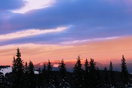 Winter  mountainsの写真素材