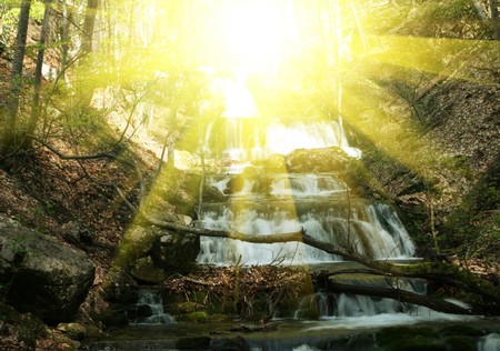 Waterfallの写真素材