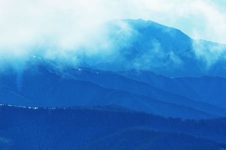 mountain silhouetteの写真素材