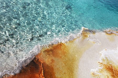 Mammoth Hot Spring textureの写真素材