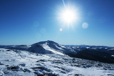 Winter mountainsの写真素材