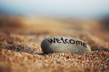 Pebble on beachの写真素材