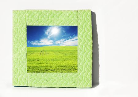 Photograph in frameの写真素材