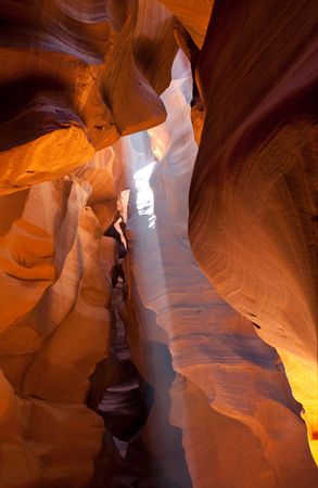 Scene in Antelope canyonの写真素材