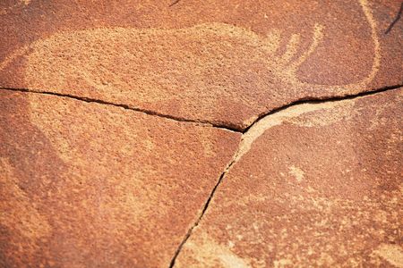 hieroglyph textureの写真素材