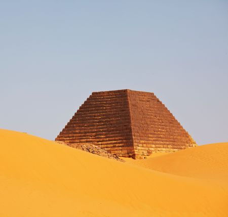 Meroe pyramids in Sudanの写真素材