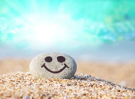 Pebble in caveの写真素材