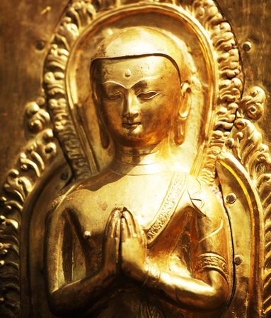 gold statueの写真素材