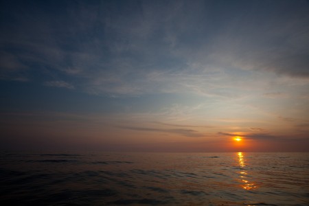 Sea sunsetの写真素材