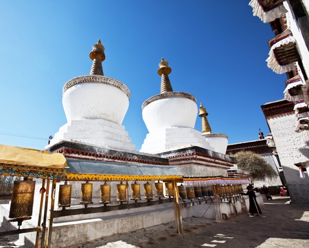 Shigatse monastery in Tibetの写真素材