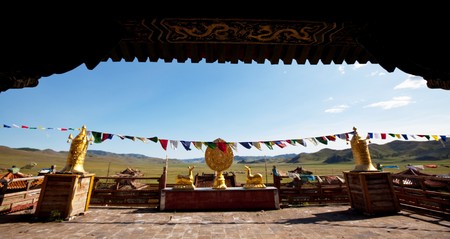 Temple in Mongolia,Moronの写真素材