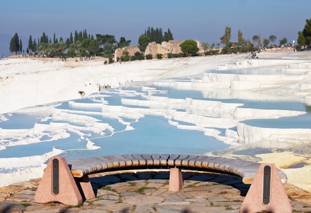 Pamukkale in Turkeyの写真素材