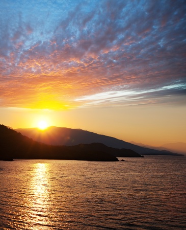 sea at dawnの写真素材