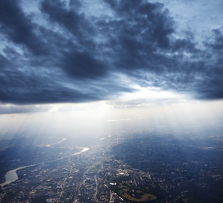 View of London from above