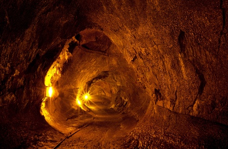 lava tubeの写真素材
