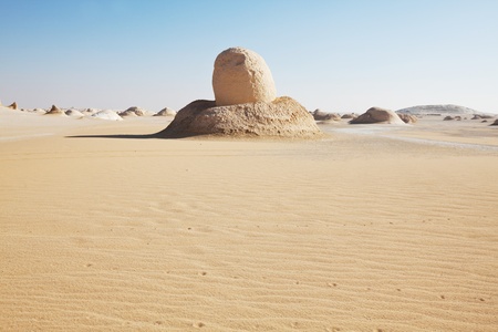 Chalk formation in White desert, Egypt