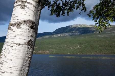 mountains lakeの写真素材
