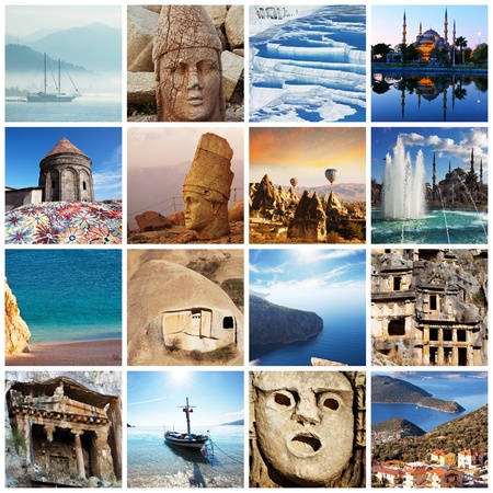 Turkey country collageの写真素材