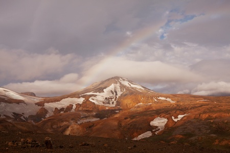 Fumarole field in Namafjall, Icelandの写真素材