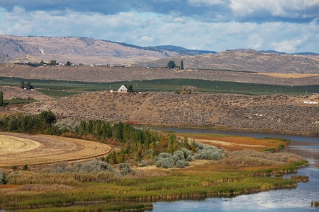 autumn in Wyaomingの写真素材
