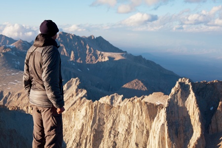 The climb on Whitney mount,California