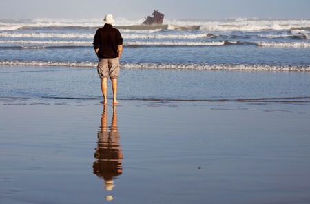 wreck near Tafraut,Moroccoの写真素材
