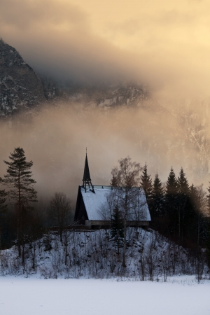 winter in Austrian Alpsの写真素材