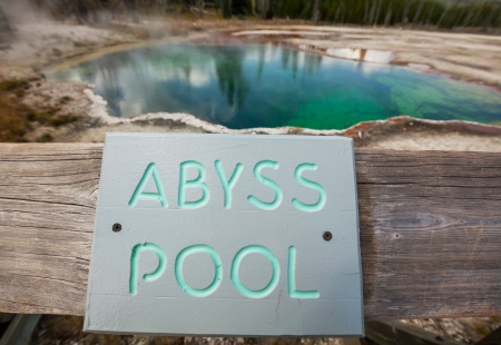  West Thumb Geyser Basin in Yellowstone National Parkの写真素材