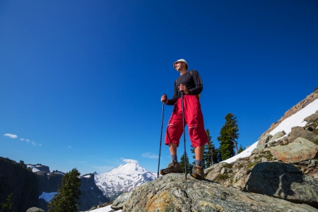 hiking in Mt.Baker area, Washingtonの写真素材