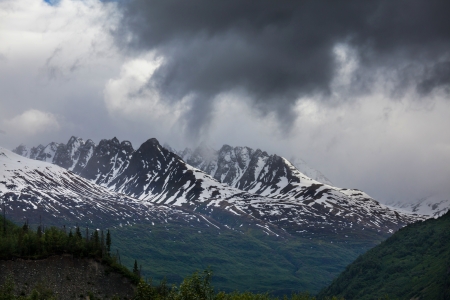 mountains in Alaskaの写真素材