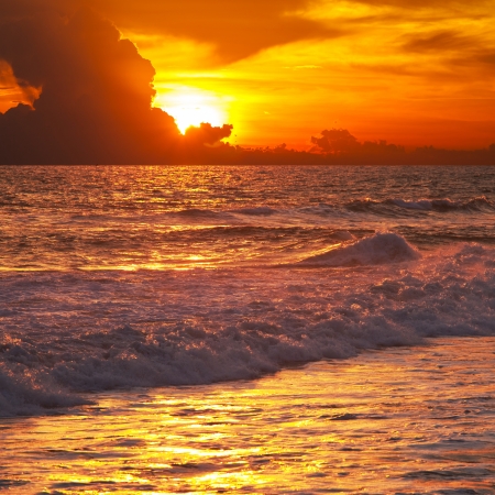 sea sunsetの写真素材