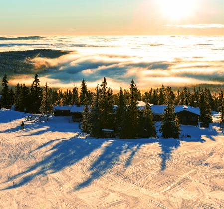 Winter mountainsのeditorial素材