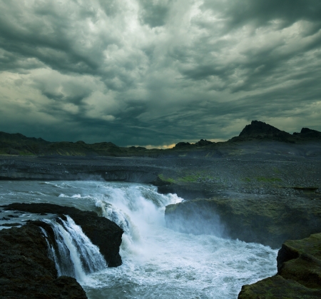 icelandic dramatic landscapesの写真素材